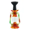 Glas Bongs Hookahs Rökning Vattenrör 11.4 '' Silikonrör Dab Bong Wax Smoke Cream Novelty