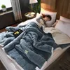 Super ciepły koc luksusowe grube koce do łóżek polar i rzuca zimową osłonę dla dorosłych łóżek z kroplami maski rowerowe