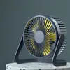 8 inch 360 ° draaibare USB-bureauventilator 2 snelheden luchtkoelventilator voor thuiskantoor desktop auto buiten reizen