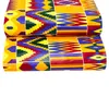 Afrika Ankara Kente batik stof echte was pagne 100% katoen kwaliteit Afrikaanse gesteven tissu naaien voor jurk ambachten DIY T200810238T