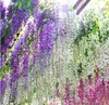 Yapay Ivy Çiçekler İpek Çiçek Wisteria Asma Çiçek Rattan Düğün Centerpieces için Dekorasyonlar Buket Garland Ev Süs Llfa