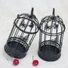 Objets décoratifs Figurines Flone mariage cage à oiseaux décoration maison accessoires métal noir salon intérieur décor