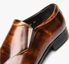 Projektant Men Cowhide Buty Sukiety Oryginalny skórzany luksusowy biznes Business Casual Party Wedding Bridegroom Buty Wskazane palec elastyczne opaskę plus rozmiar 38 ~ 45