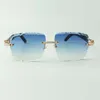 medium diamonds sunglasses 3524020 with black wooden temples and 58mm cut lens