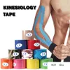 테이프 스포츠 육상 탄성 무릎 브레이스 지원 팔꿈치 보호대 패드 배구 붕대 Kinesio 정착어 테이프 팔찌