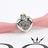Passar Pandora Original Armband 20st Queen Crown Heart Crystal Charms Beads Silver Charms Bead för kvinnor DIY European Halsband Smycken
