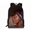 Рюкзак африканский ребенок школа для детей искусства черные девушки милые печатные студенты полиэстер книга сумка подростки мальчики