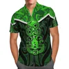 Havaí camisa havaiana praia verão moda manga curta viking tatuagem impresso 3d harajuku masculino hip hop camisas casual2614