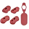 4pcs Charge Port Cover Dust Plug Case Red Rubber Electric Scooter Parts High quality Skateboard Accessories For XIAOMI M365 437 Z2