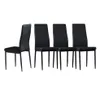 black metal chairs