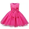 New Year Girl Red Christmas Dress Baby Children Princess Party Costume Kids Dresses For Girls Clothes Santa Outfits 2 3 4 5 6T Q0716