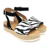 2021Women Sandals Ladies Sunmmer Outdoor Shoes Fashion Leopard Female Platform Beach Solid Open Toe Wedge