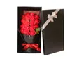 18pcs Creative Artificial Soap Flower Rose Bouquet Flowers with Gift Box Simulation Roses Valentines Day Birthday Gift Decor