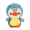 Cute Transformation Penguin Doll Bag Keychain Pendant Dinosaur Plush Toy Grab Machine Dolls Children's Gift birthday present