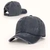 cap women039s Cross hat solid back opening summer Baseball Cap Ponytail hole8099083