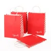 High Quality various styles Colorful Kraft Paper Bags Custom Print Handles bag Some inventory