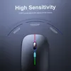 Wireless Mice Bluetooth RGB Rechargeable Wireless Computer Silent LED Backlit Ergonomic Gaming For Laptop PC191S