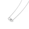 Chains Korea Vintage Gold Silver Color Steel Titanium Acacia Beans Pendant Choker Necklace Jewelry For Women Girls230F