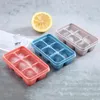 6 Lattice Ice Cube Cubo Ferramentas Ferramentas de Alimentos Grau Silicone Candy Bolo Molde de Cozimento Bolos Creme Moldes com Tampas Acessórios de Cozinha BH4518 TQQ TQQ