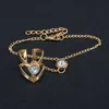 Gold Big Crystal Ring Bracelet for Women Wrist Chain Jewelry Fashion Hand Back Chain Bangles Female Arm Link Ornaments Q0719