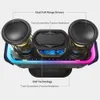 Doss Ses Pro + Mini Taşınabilir TWS Kablosuz Hoparlör Bluetooth Gerçek Stereo Derin Bas Subwoofer Müzik Kutusu Bilgisayar