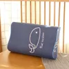 Ropa de cama de espuma viscoelástica Protección de almohada Forma de rebote lento Almohada de mujer embarazada Almohada ortopédica para dormir 50 * 30 CM F8001 210420