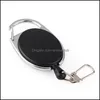 Andra leveranser Office School Business Industrial Retractable PL Reel Zink Alloy ABS Plastic ID Lanyard Namn Tag Card Badge Holder Reels Re