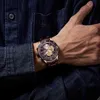 NAVIFORCE Mode Sport Montres pour hommes Top Marque De Luxe Militaire En Acier Montre-Bracelet Mâle Horloge Date Chronographe Montre-Bracelet 210517