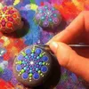 10Pcs Mandala Dotting Tools Set Rock Painting Kit Nail Art Pen Paint Stencil