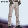 Mens Tactical Pants Multiple Pocket Elasticity Military Urban Tacitcal Trousers Male Work Joggers Cargo Pant 5XL 210603