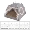 Foldable Pet Dog Tent House Portable Cute Pattern Soft Mat Sturdy Cat Cage Pet Cat Small Dog Puppy Kennel Tents Pet Supplies 2101006