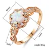 Allocations de mariage Recommander des bijoux Luxurious Opal Female Rague de taille ajustée pour les femmes Vintage 32524902097