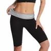 Vrouwen zweet shapewear thermo hoge taille broek sauna pakken lichaam shapers vrouw taille trainer afslanken shorts meisje fitness leggings 210708