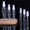 5ml 10ml 20ml 30ml 50ml 60ml 80ml 100mのプラスチックボトル透明な空のスプレーボトル化粧品香水詰め替え可能な容器