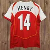 2002 2005 Henry Bergkamp Mens Arsen Retro Soccer Jerseys 94 97 V. Persie Vieira Merson Adams Home Away 3rd Football Shat