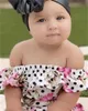 Yeni Moda Yenidoğan Bebek Kız Giysileri Çiçek Baskı Polka Dot Kırpma Tutu Kısa Pantolon Tops 2 adet Kıyafetler Yaz 34 Y2