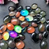 Metals mood beads change color glaze ring face oval shape loose bead fit ring bracelet necklace DIY accessories jewelry298o