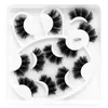 Dramatische Faux 3D Mink Eyelashes 8 Stijlen 6pairs Dikke wreedheid Gratis Valse Wimper Fluffy Wispy Makeup Lash Extension Tools