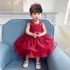 Dziewczyna Dresses Princess Baby Girls Dla Casual Z Długim Rękawem Kwiatowa Sukienka Niemowlę Pierwsze Urodziny Party Toddler Girl Ubrania