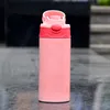 NEW 12oz UV Color Changing Tumbler Sublimation STRAIGHT Sippy Cups Kids Mugs Stainnless Steel Baby Bottle Double Wall Vacuum Feeding Nursing Bottle