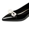 AllbiteFo Duży rozmiar: 34-42 Oryginalna skóra Bowtie Brand High Heels Wedding Women Shoes Women High Heel Buty Kobiety Obcasy 210611