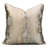 Cojín/almohada decorativa moderna champán dorado claro funda de cojín de lujo 30*50 45x45 50 funda de almohada Jacquard sala de estar sofá decoración del hogar