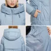 Miegofce Winter Women Coats Simple Fashion Long Jacket Professional Parka Femme Coat D21858 211013