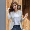 Peonfly Women Fashion Office Wear Pockets Blazers Jas Vintage Kleed Kraag Lange Mouw Button Vrouwelijke Bovenkleding Kleding 211122