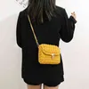 Sac pour femmes tissu crochet tissé à la main chaîne serrure bandoulière simple petite épaule pour dames 211103