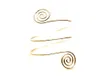 Fashion Upper Arm Bracelet Cuff Bangle Coil Bracelet Simple Swirl Armband Jewelry for Women Girls Q0719