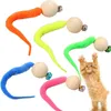 Brinquedos do gato 5 pcs Bola interativa do sem-fim do brinquedo com bolas engraçadas engraçadas de Bell Kitty colorido que joga acessórios do animal de estimação