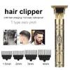 T9 LCD شاشة Men Hair Clipper Bearder Trimmer Arthargeable آلة قطع الشعر الحلاقة حلاقة كهربائية القاطع Tendeuse L2402