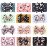 Baby kinderen gedrukt boog hoofdband hoofddeksels naadloze super zachte nylon chiffon haarband prinses baby haaraccessoires 1053 y2