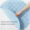 AHAWILL Non-slip Round Bathroom Mat Massage Pad Foot Safety Shower Bath Mat Floor Drainage Suction Cup Bathroom Anti Skid Pad 211109